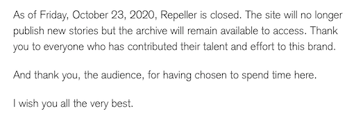 repeller out