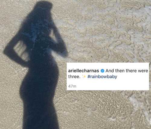 arielle charnas baby